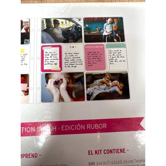 Project Life Becky Higgins Blush Edition Core Scrapbook Kit 616 Cards 12x12 - Picture 9 of 10